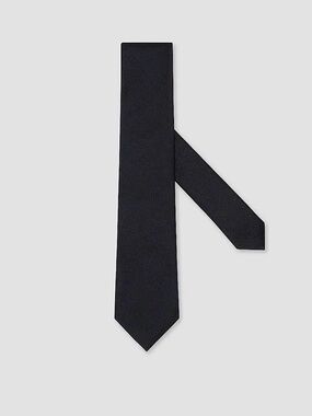 ZEGNA MEN’S MULBERRY SILK TIE BLACK NWOT